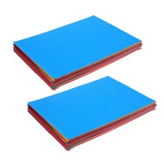 40 Pcs Color Corrugated Paper Construction Multi Coloured Colored Cardboard