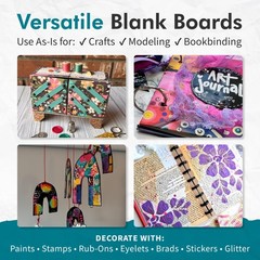 Medium Weight Chipboard – 12″x12″, Assorted Acid-Free 0.057” Sheets, Create T…