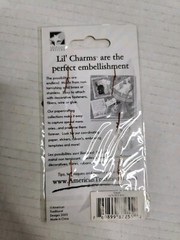Silver Metal Lil Charms Embellishments For Papercraft Card Making Scrapbook
