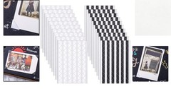 2040 Photo Corners for Scrapbooks – Non-Damaging Black and Transparent Stickers