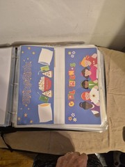 Crop instyle psb 3 ring binder W/ Family friends & home cutouts & Stickers