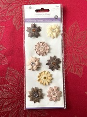 YOU CHOOSE – HANDMADE 3D FLOWER STICKERS BY FOREVER IN TIME RARE – FREE SHIPPING