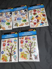 Set Of 12 Packs Jot Animal Butterfly Owl Fish Marine Stickers Pop Up