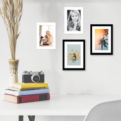, Pack of 25, Acid-Free White Pre-Cut 5×7 Picture Mat for 4×6 Photo with Whit…