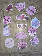 Pink Stickers 100 Stickers Decals Vcso New Girly Lockers Laptop Tumbler Fun Cool