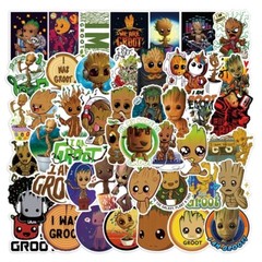 10 Pcs I am Groot Guardians of the Galaxy Stickers | Laptop, Water Bottle