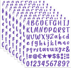 648 Pieces 1 Inch Glitter Letter Stickers Self Adhesive for Crafts & Decor