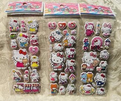 Retro Vintage Look Hello Kitty 3D Bubble Puffy Stickers 3 sets (#8)