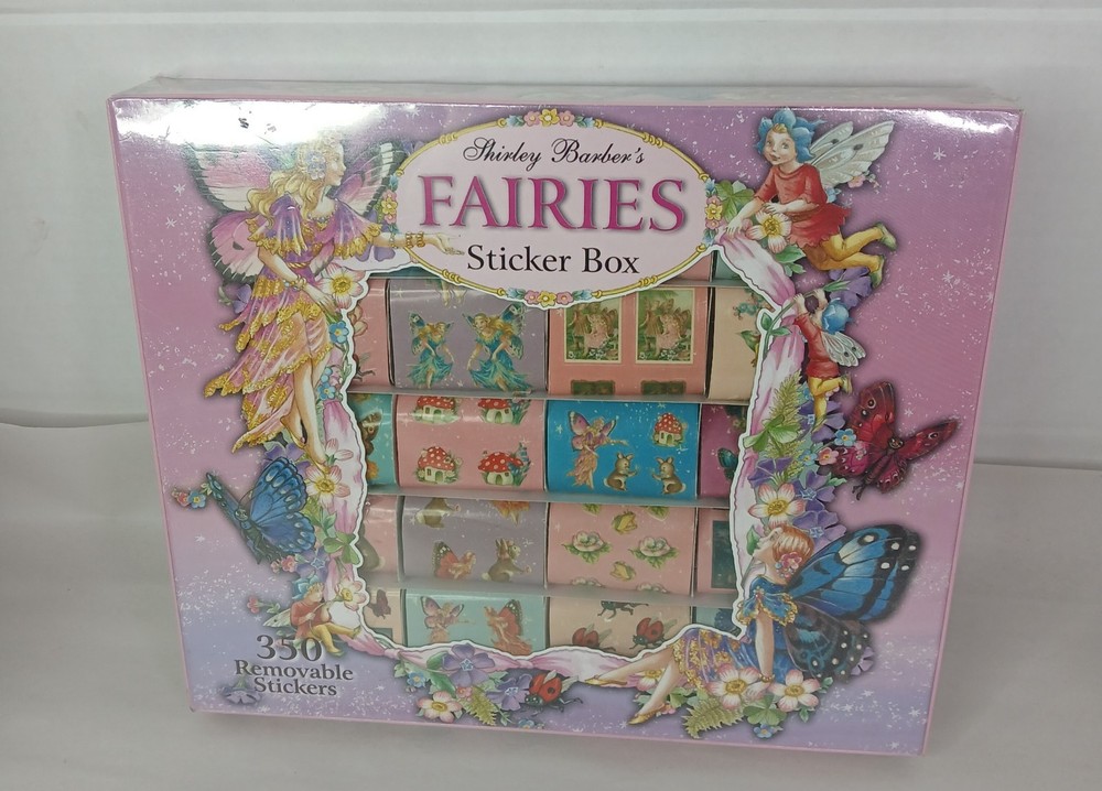 NEW 2001 Shirley Barber’s Fairies Sticker Box Rare Vtg 350 Stickers Y2K Whimsy