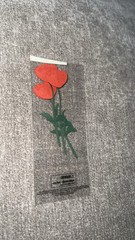 Red Rose Scrapbook Stickers Jolees EK Success Flowers Long Stem C009B