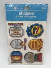 Vintage Puffy Stickers Awards Class Honorable Verbiage School Scrapbook Olympics