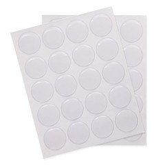 Shapenty 1Inch/25mm Clear Round Epoxy Resin Dome Stickers Circles Dots
