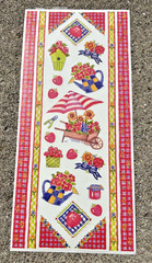 2001 VINTAGE TIE ME TO THE MOON BERRIES n BLOOM FRENCH COUNTRY STICKERS*