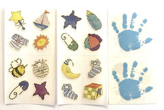 Baby Boy Sticker Lot: 25 Frances Meyer, Mrs. Grossman, NRN Designs, Hallmark