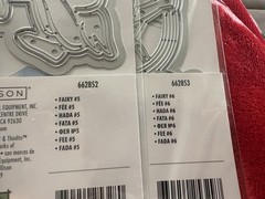 Sizzix Metal Cutting Dies Thinlits FAIRY #2, 4, 5, 6-662849,662851,662852,662853