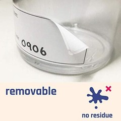 Food Date Storage Labels Removable Freezer Label for Containers, 1×2 Inch 200Pcs