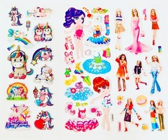 1079 STICKERS Shine on unicorn dreams rainbow beams BE you sparkle on happy vibe