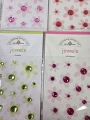 Lot Of 6 Crafts Doodlebug Mini Jewels Repeats Assorted Sizes Gems Bling Lily New