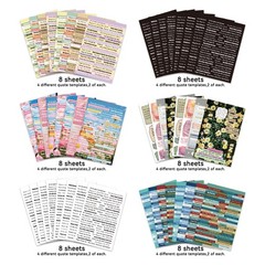 2346PCS Quote Stickers,48 Sheets Scrapbook Supplies Kit Word Stickers for Jou…