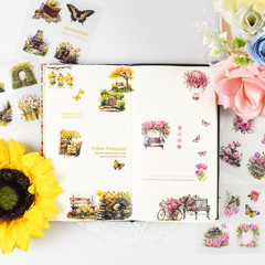 800 Pcs Floral Scrapbook Sticker Kit Vintage Flower Junk Journal Sticker