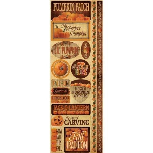 Signature Series 2012 Cardstock Combo Stickers 4.25″X12″-Pumpkin Patch