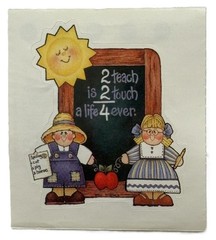 New Vintage Lot Provo Craft Sheets School Birthday Stickers & Borders & Die Cuts