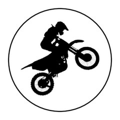 Dirt bike, motorcycle stickers, labels, tags, envelope seals, motocross