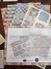 Creative Memories SEWING Cozy Quilt BUTTONS Stickers LOT
