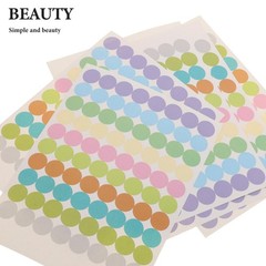 Removable Circle Stickers for Aromatherapy Bottles Small Colored Dot Labels