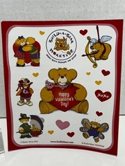 VTG HTF Build-A-Bear Stickers Booklet Valentine’s Day Collector’s Series #34