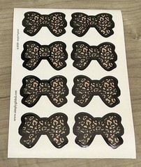 NEW Simply Gilded Animal Print Bows Sticker Sheet SG 2020 Stickers A