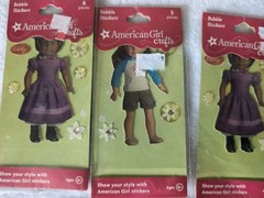 American Girl Bubble Stickers Sticker LotPack 8 And 3 Small Dolls And Lego Doll