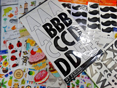 Crafting Sticker Sheet Lot, Over 40 Sheets, Most Are New