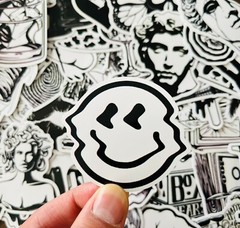 50 Gothic Witchy Laptop Stickers Pack Skull Tattoo Dark Emo Punk Decals Black