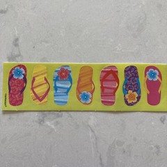 Colourful FLIP FLOP Stickers Summer Scrapbooking Crafts
