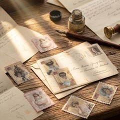 Beautiful 60pc Vintage Washi Stickers – Perfect for Crafts & Journaling Supplies