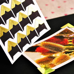 10 Sheet (240-Pack) Photo Corners Self Adhesive Photo Foto Corner Stickers for S