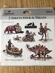 Vintage Hallmark Stickers Dinotopia 1992 James Gurney – Dinosaur Reptiles NIP