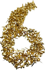 300 Pieces 6Mm round Gold Brads, Paper Fasteners Metal Brads with Storage Box, P
