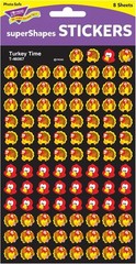 Turkey Time Stickers – 800 Cartoon SuperShapes for Classroom Incentives