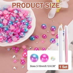 60g Half Pearl Rhinestones, Frozen Series
