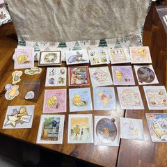 Large Lot Of Classic Winnie The Pooh Stickers And Cards Vintage Hallmark Disney