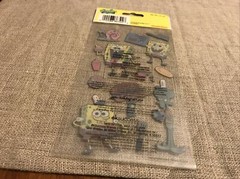 NEW Sponge Bob Krabby Patty Nickelodeon Spongebob Squarepants 12 Stickers