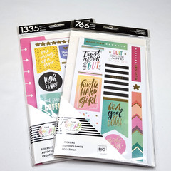 The Happy Planner Stickers x2 Sets Motivation Embellish Calendar Total 2,101 Pc