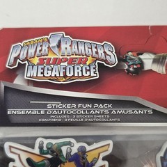 Power Rangers super Megaforce sticker fun pack 2 packs of 3 sheets 2014