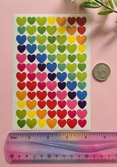 168 Small Heart Stickers Planner Stickers Mini Heart Stickers Heart Labels Seals