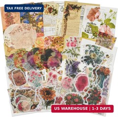 Vintage Scrapbooking Supplies Kit Vintage Stickers for Scrapbooking Journaling A