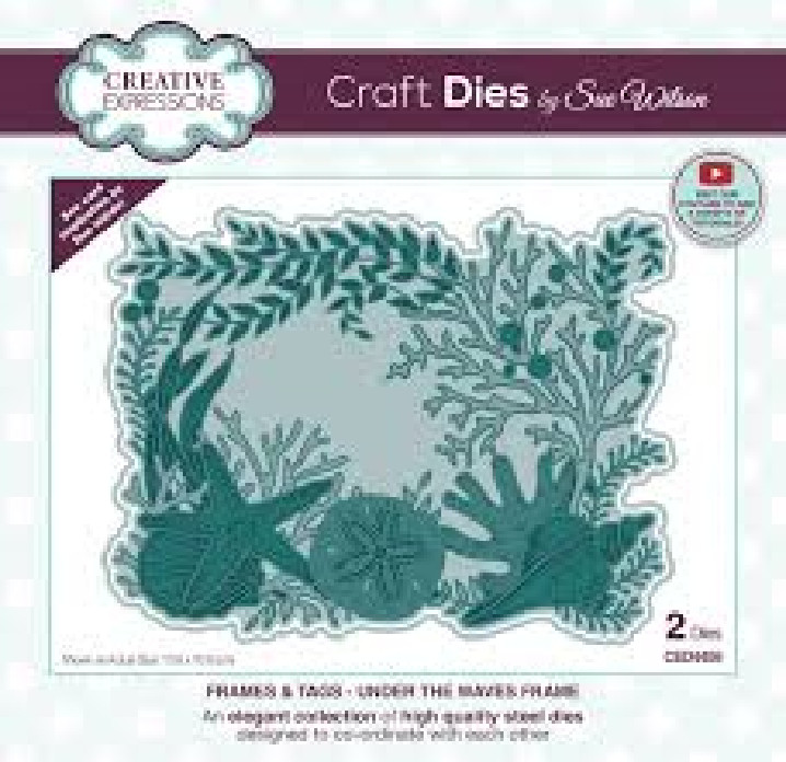 Creative Expressions Metal Cutting Die – FRAMES AND TAGS – UNDER THE WAVES FRAME