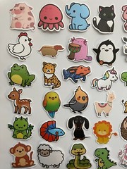 Animal Stickers – 100 STICKERS – Cute Animals Funny Stickers, Kids, Boys, Girls