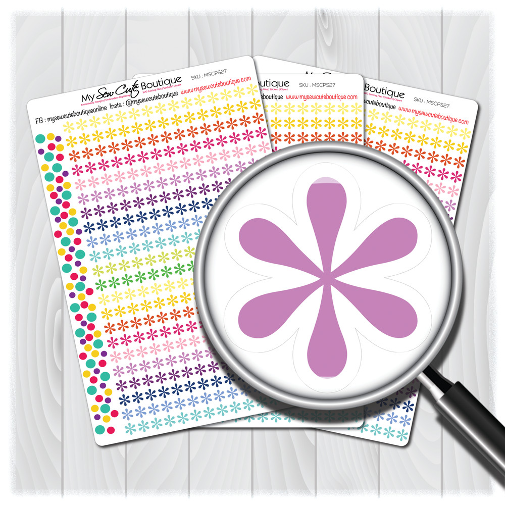 Asterisk Planner Stickers for Diary Calendars, Journals and Scrapbooking